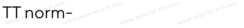 TT norm字体转换